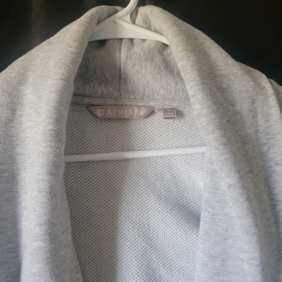 Athleta Light Gray Open Front Cardigan - Picture 2 of 3